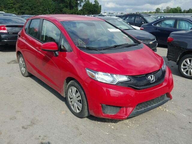 3HGGK5H55FM758137 - 2015 HONDA FIT LX RED photo 1