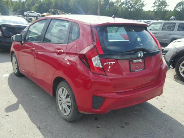 3HGGK5H55FM758137 - 2015 HONDA FIT LX RED photo 3