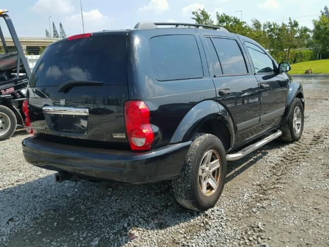 1D4HD48296F123423 - 2006 DODGE DURANGO SL BLACK photo 4