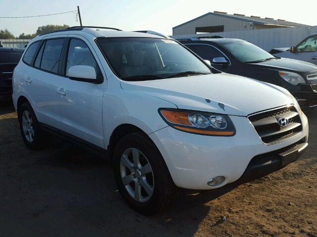 5NMSH73E29H301271 - 2009 HYUNDAI SANTA FE WHITE photo 1