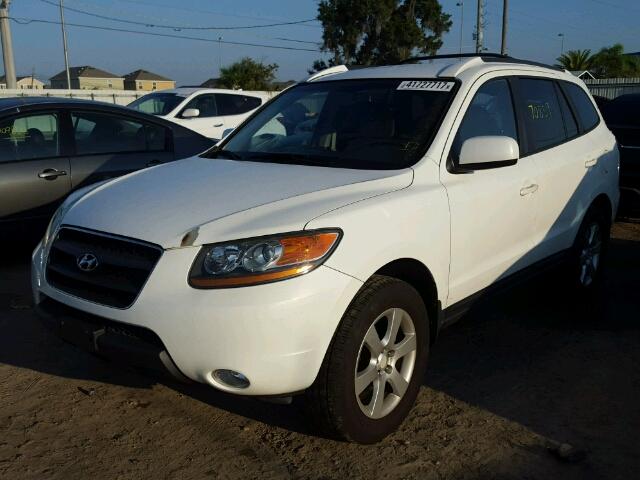 5NMSH73E29H301271 - 2009 HYUNDAI SANTA FE WHITE photo 2