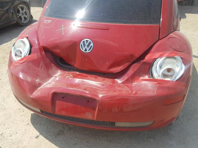 3VWPW31C38M515510 - 2008 VOLKSWAGEN NEW BEETLE წითელი ფოტო 9