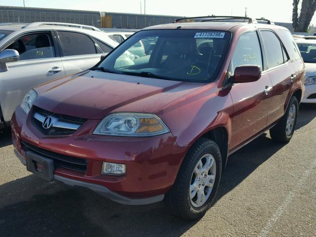 2HNYD189X4H560250 - 2004 ACURA MDX TOURIN RED photo 2