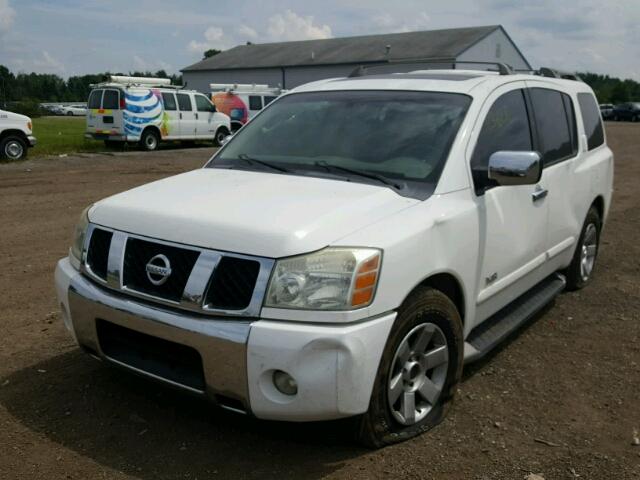 5N1AA08AX5N708485 - 2005 NISSAN ARMADA SE WHITE photo 2