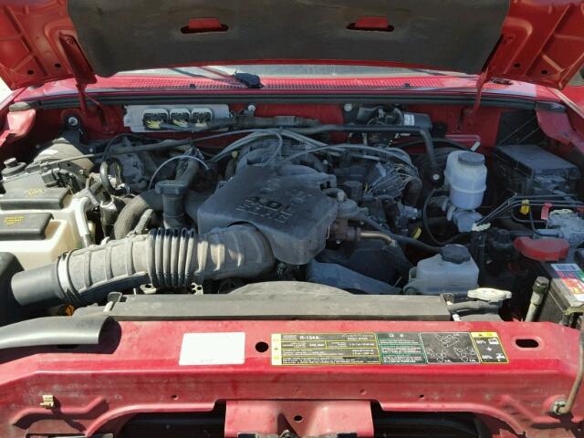 1FTYR14E39PA31722 - 2009 FORD RANGER RED photo 7
