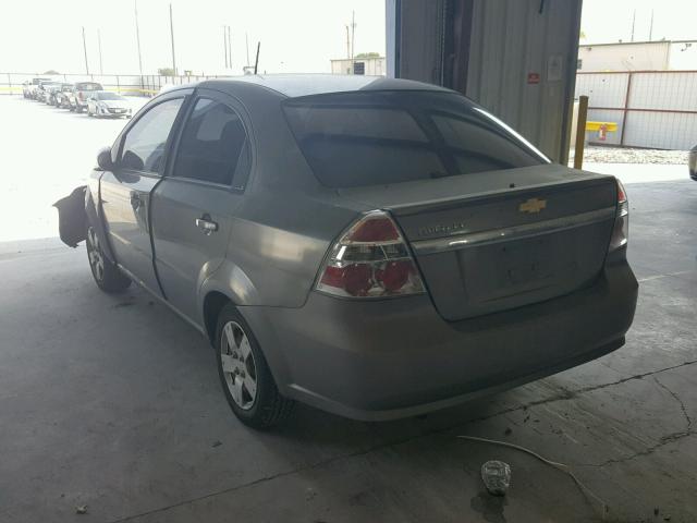 KL1TD5DE6BB184895 - 2011 CHEVROLET AVEO LS GRAY photo 3