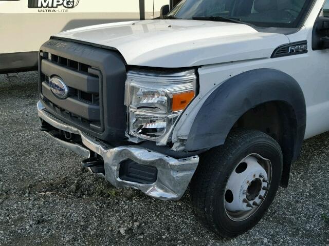 1FDUF4GY1EEB38848 - 2014 FORD F450 SUPER WHITE photo 9