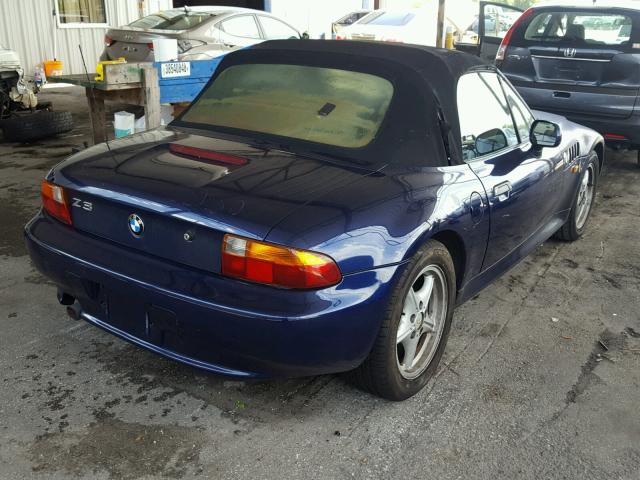 4USCH7325VLE04121 - 1997 BMW Z3 1.9 BLUE photo 4