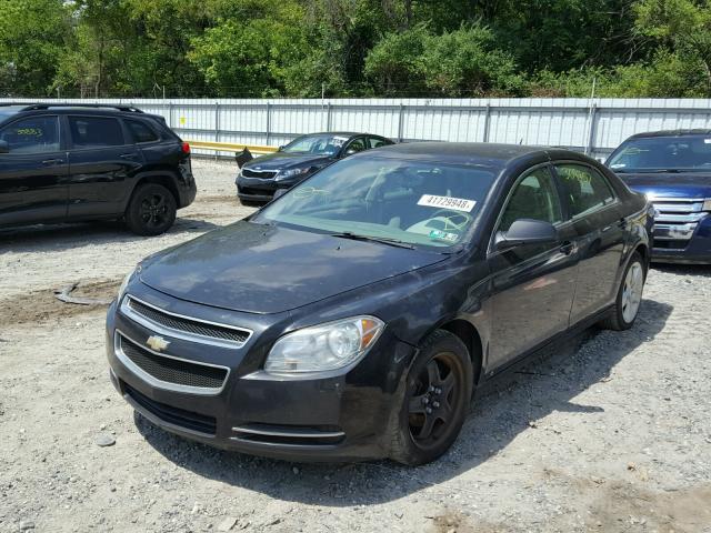 1G1ZG57B594157965 - 2009 CHEVROLET MALIBU LS BLACK photo 2