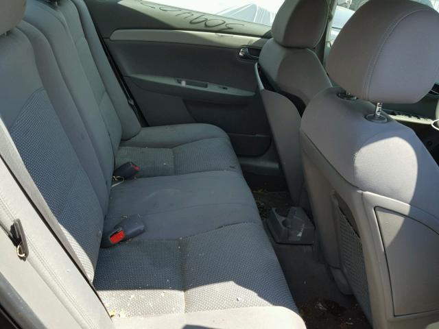 1G1ZG57B594157965 - 2009 CHEVROLET MALIBU LS BLACK photo 6