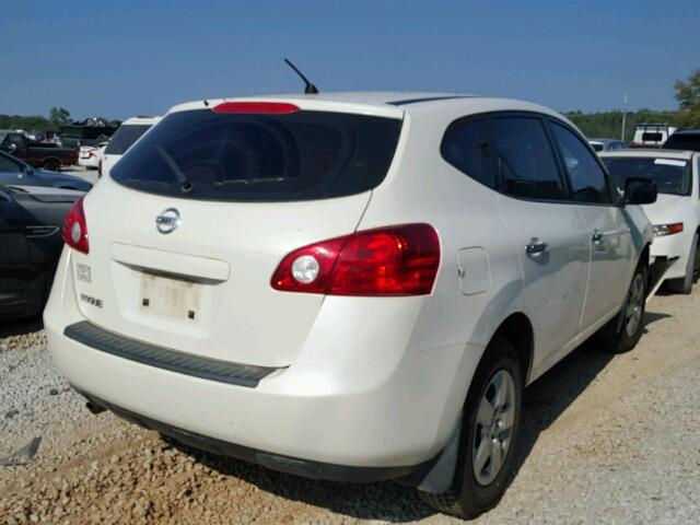 JN8AS5MT1AW019787 - 2010 NISSAN ROGUE S WHITE photo 4