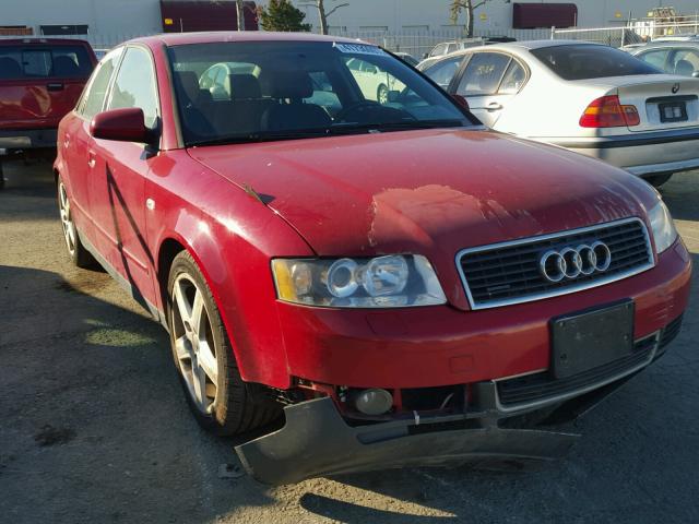 WAULC68E52A131121 - 2002 AUDI A4 1.8T QU RED photo 1