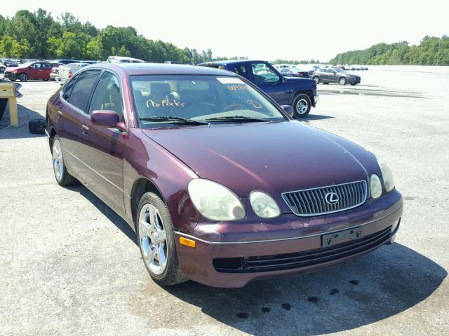 JT8BL69S210004848 - 2001 LEXUS GS 430 MAROON photo 1