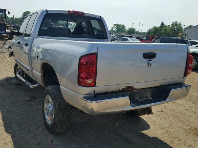 1D7KS28D87J615170 - 2007 DODGE RAM 2500 S SILVER photo 3