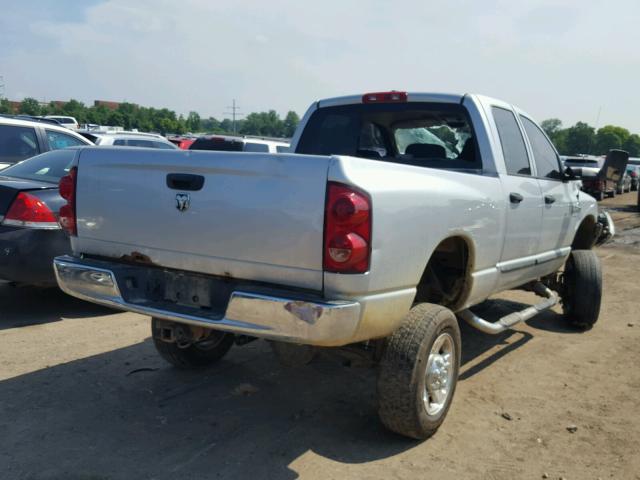 1D7KS28D87J615170 - 2007 DODGE RAM 2500 S SILVER photo 4