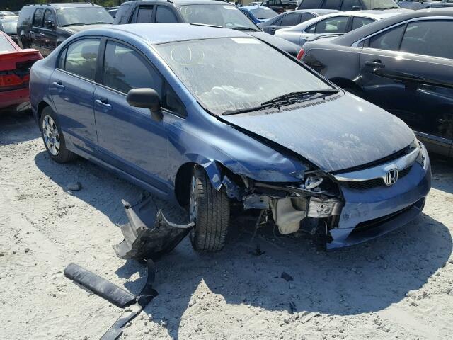 2HGFA1F54AH510365 - 2010 HONDA CIVIC LX BLUE photo 1