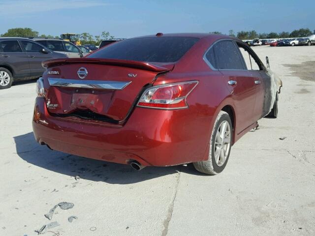 1N4AL3APXFC284694 - 2015 NISSAN ALTIMA MAROON photo 4