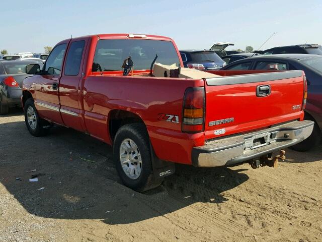 1GTEK19BX5E136396 - 2005 GMC NEW SIERRA RED photo 3