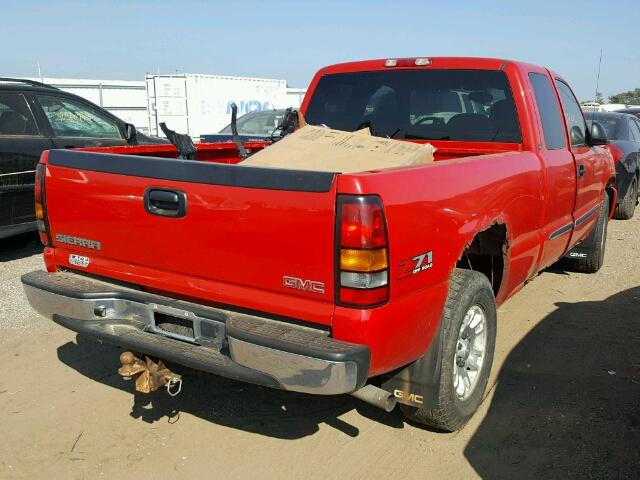 1GTEK19BX5E136396 - 2005 GMC NEW SIERRA RED photo 4