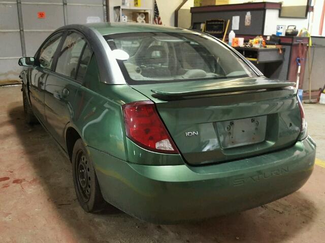 1G8AJ52F73Z156983 - 2003 SATURN ION LEVEL GREEN photo 3