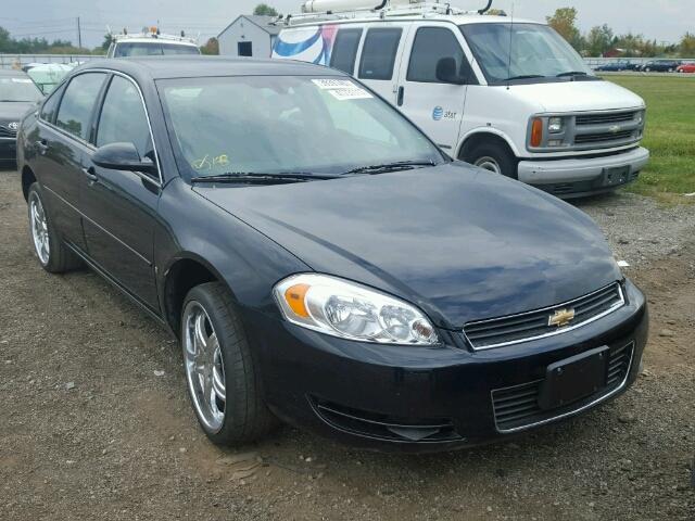 2G1WT58K869374190 - 2006 CHEVROLET IMPALA LT BLACK photo 1