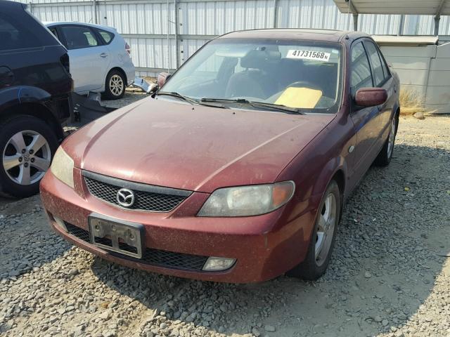 JM1BJ225320632004 - 2002 MAZDA PROTEGE DX MAROON photo 2