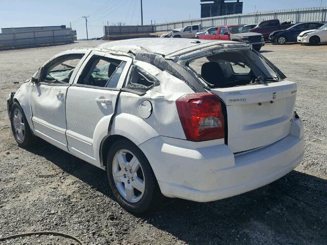 1B3HB48A59D142403 - 2009 DODGE CALIBER SX WHITE photo 3