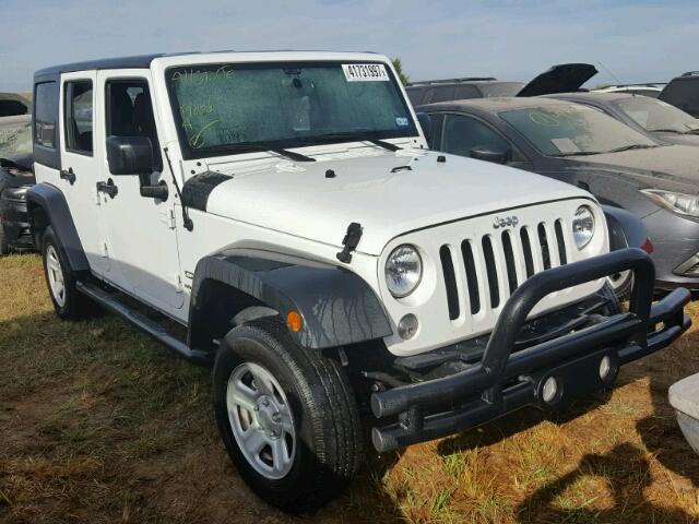 1C4BJWDG3GL274379 - 2016 JEEP WRANGLER U WHITE photo 1