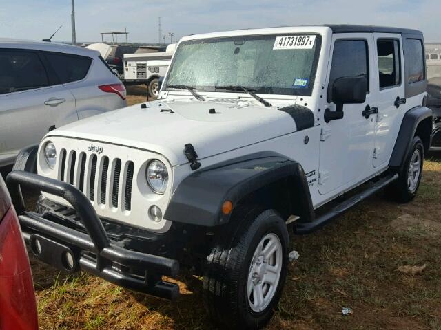 1C4BJWDG3GL274379 - 2016 JEEP WRANGLER U WHITE photo 2