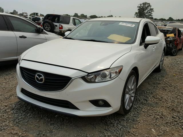 JM1GJ1T63E1144113 - 2014 MAZDA 6 TOURING WHITE photo 2