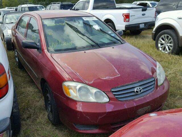 1NXBR32E63Z190078 - 2003 TOYOTA COROLLA RED photo 1