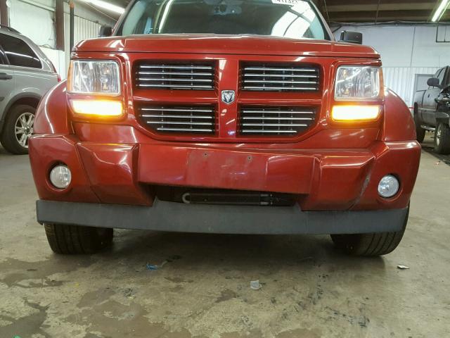 1D4PU4GX1BW501091 - 2011 DODGE NITRO RED photo 9