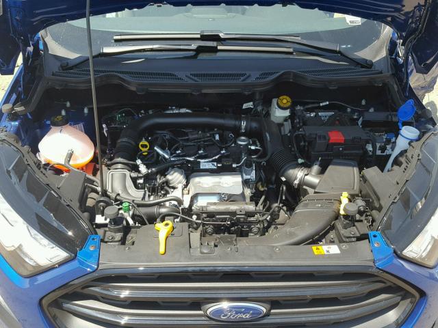 MAJ3P1RE8JC212857 - 2018 FORD ECOSPORT S BLUE photo 7