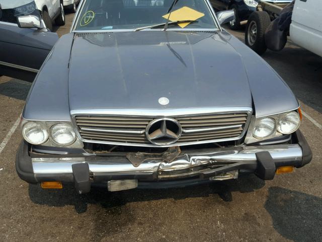 WDBBA48D0GA040456 - 1986 MERCEDES-BENZ 560 SL GRAY photo 7