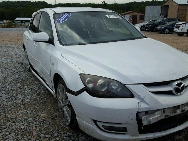 JM1BK34LX81149756 - 2008 MAZDA SPEED 3 WHITE photo 9