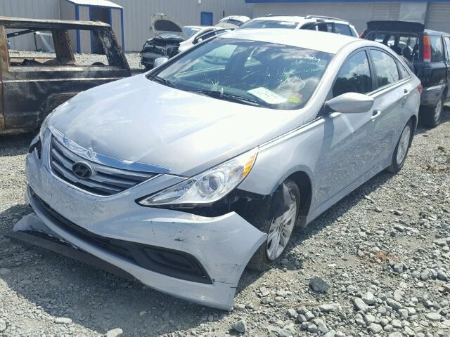 5NPEB4AC3EH891881 - 2014 HYUNDAI SONATA GLS BLUE photo 2