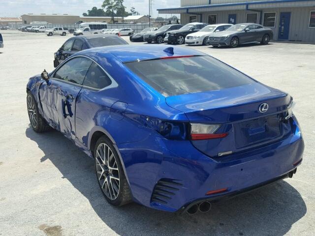 JTHHE5BC1F5009549 - 2015 LEXUS RC 350 BLUE photo 3