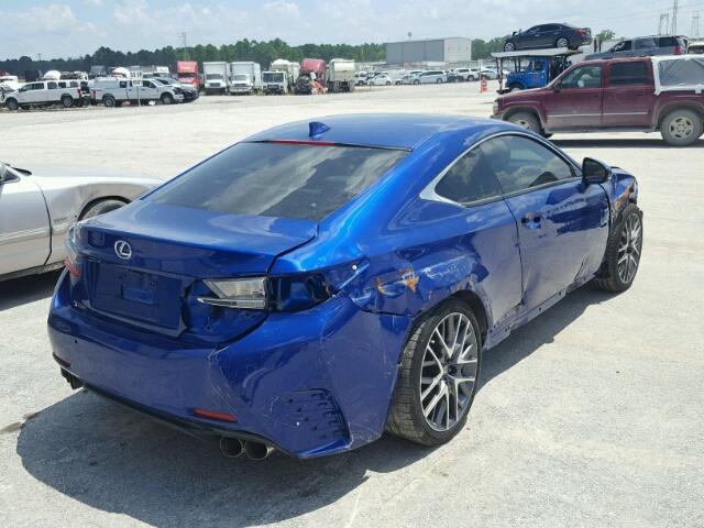 JTHHE5BC1F5009549 - 2015 LEXUS RC 350 BLUE photo 4