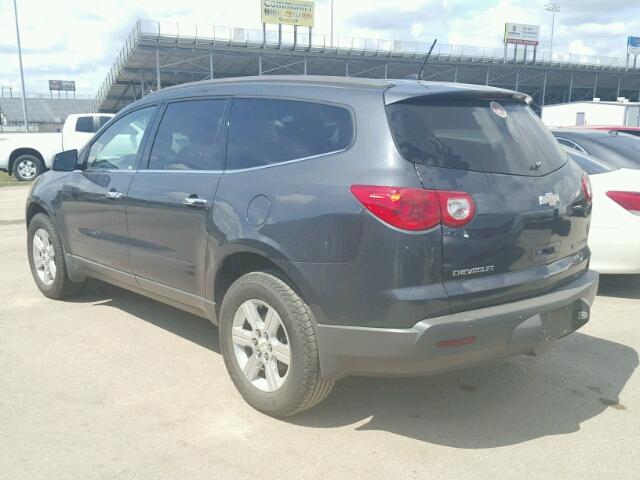 1GNKRGED4BJ172040 - 2011 CHEVROLET TRAVERSE L BLACK photo 3