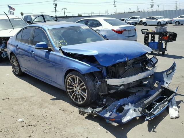 WBA3A9C58FK473077 - 2015 BMW 335 I BLUE photo 1