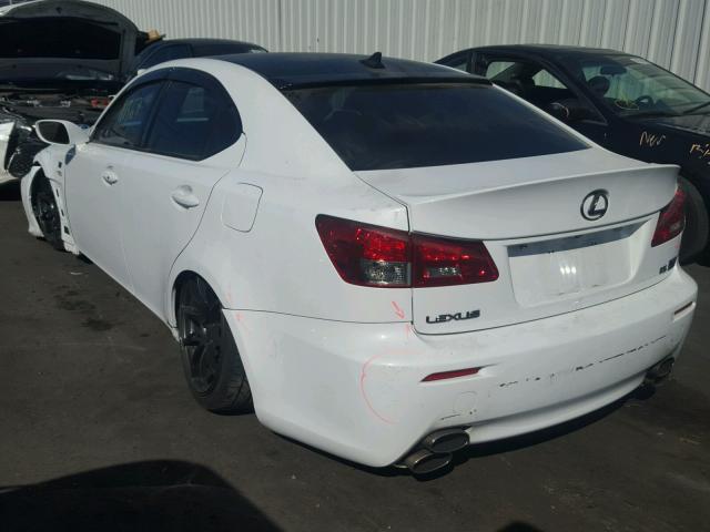 JTHBP262395006494 - 2009 LEXUS IS-F WHITE photo 3