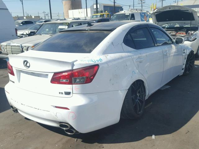 JTHBP262395006494 - 2009 LEXUS IS-F WHITE photo 4