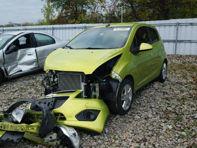 KL8CD6S99DC501935 - 2013 CHEVROLET SPARK 1LT GREEN photo 2