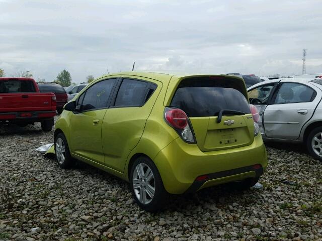 KL8CD6S99DC501935 - 2013 CHEVROLET SPARK 1LT GREEN photo 3