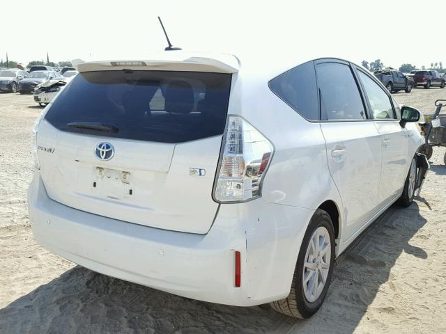 JTDZN3EU5C3149691 - 2012 TOYOTA PRIUS V WHITE photo 4