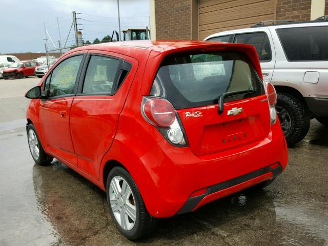 KL8CB6S95EC440767 - 2014 CHEVROLET SPARK LS RED photo 3