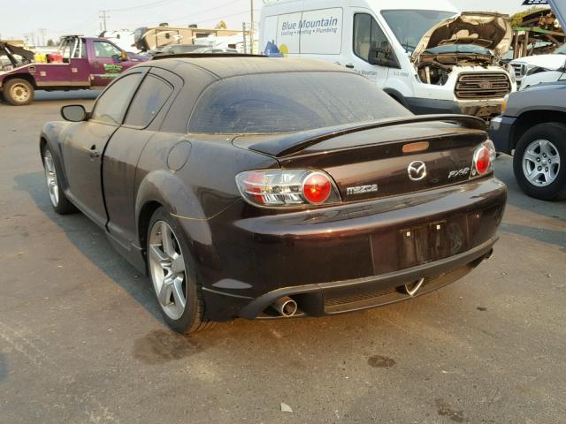 JM1FE173650150137 - 2005 MAZDA RX8 PURPLE photo 3