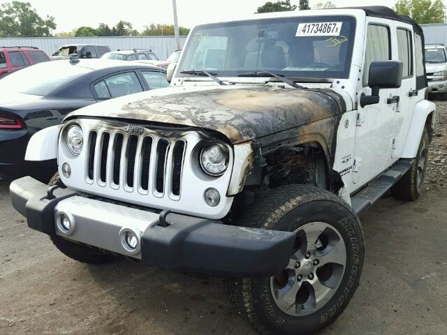 1C4HJWEG0HL532013 - 2017 JEEP WRANGLER U WHITE photo 2