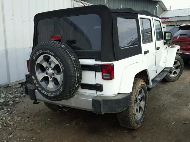 1C4HJWEG0HL532013 - 2017 JEEP WRANGLER U WHITE photo 4