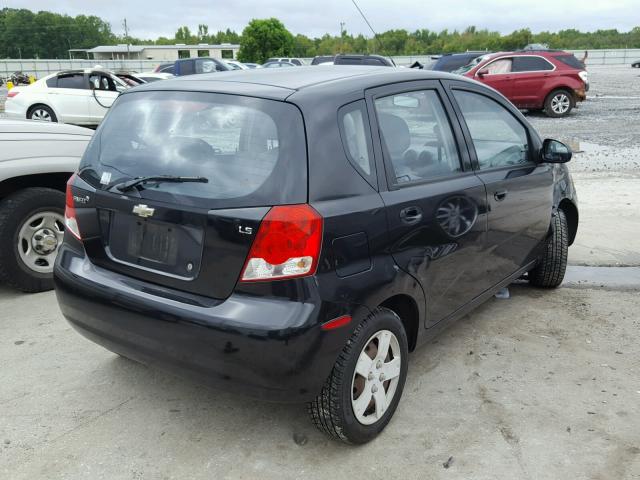 KL1TD66677B743034 - 2007 CHEVROLET AVEO BASE Qara foto 4